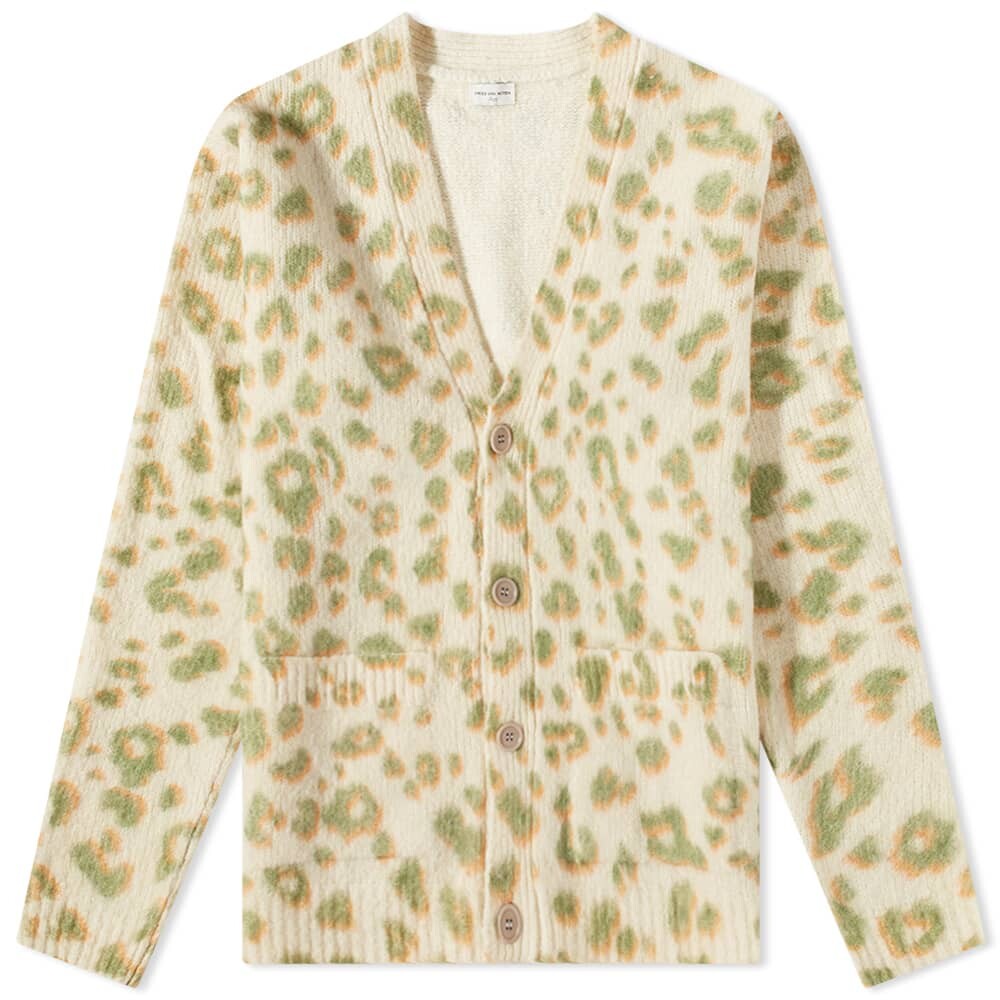 

Джемпер Dries Van Noten Naffs Animal Print Cardigan, Серый