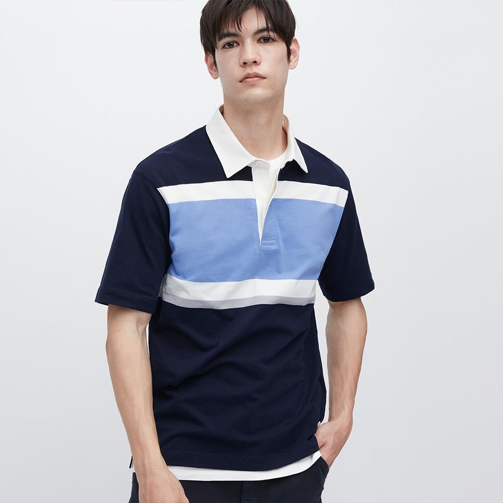 

Рубашка унисекс Uniqlo, синий
