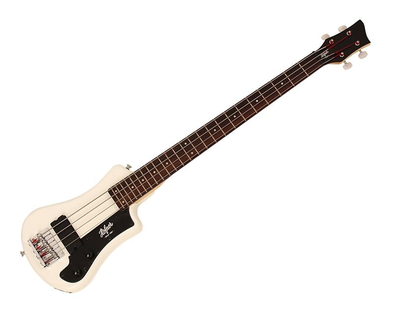 

Басс гитара Hofner Shorty Travel Electric Bass Guitar w/ Gig Bag - White