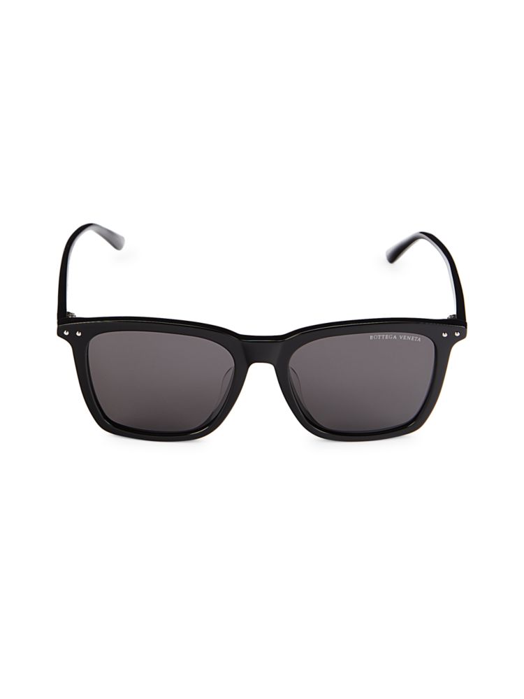 Квадратные солнцезащитные очки 53MM Bottega Veneta, черный