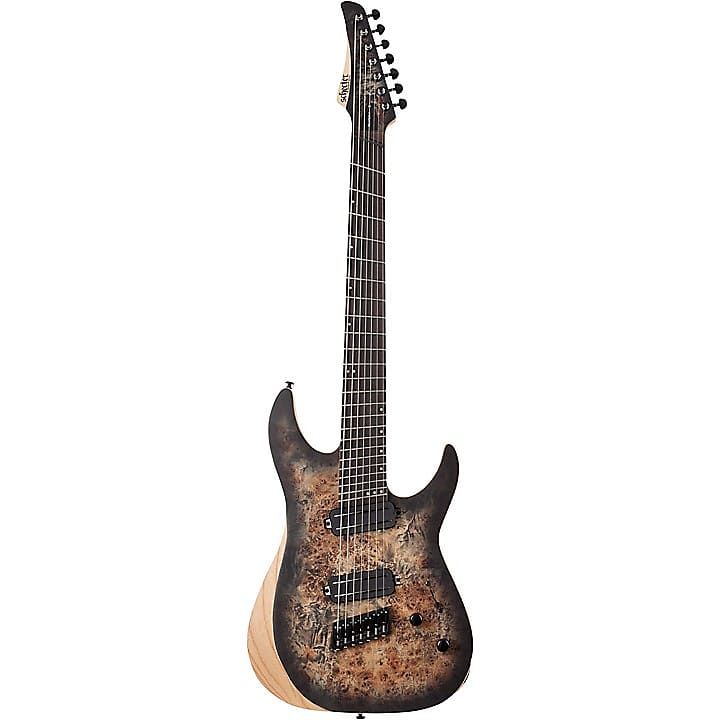 Электрогитара Schecter Guitar Research Reaper-7 MS 7-String Multiscale Electric Guitar Charcoal Burst 1509
