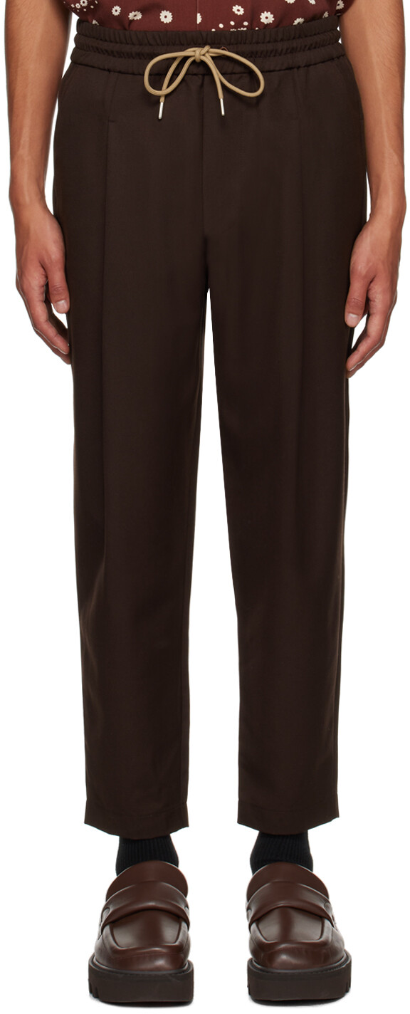 

Коричневые укороченные брюки Drole De Monsieur Le Pantalon, Коричневый