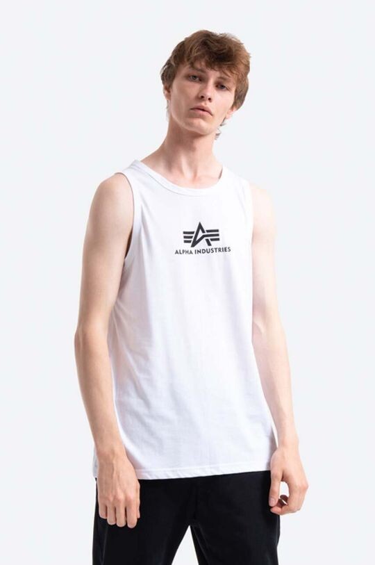 

Хлопковая футболка Alpha Industries, белый