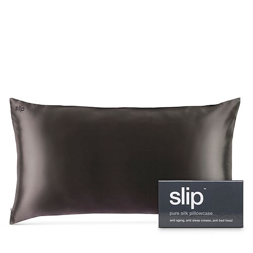 для прекрасного сна Наволочки из чистого шелка slip, цвет Charcoal для прекрасного сна pure silk queen pillowcase slip цвет brown
