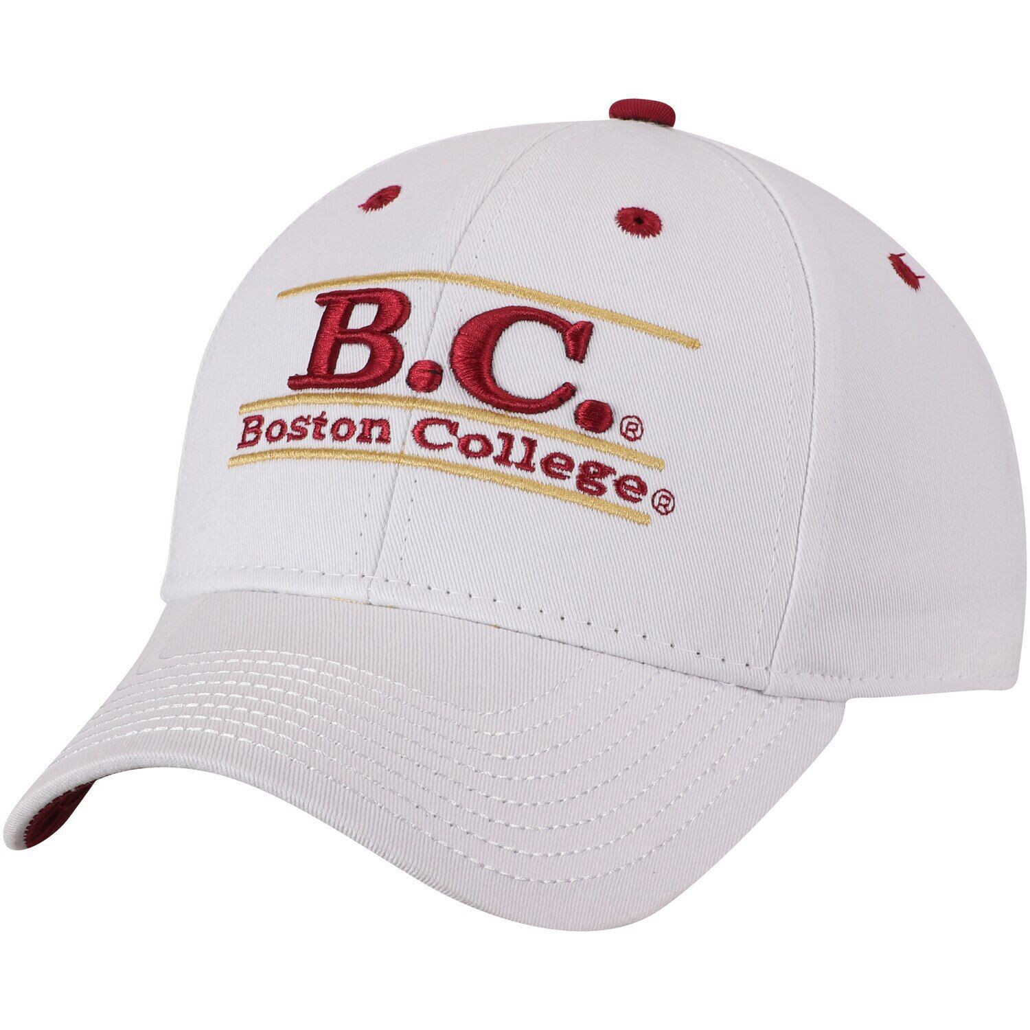 

Мужчины. The Game Уайт Бостон Колледж Иглз Б.К. Регулируемая кепка Snapback Classic Bar
