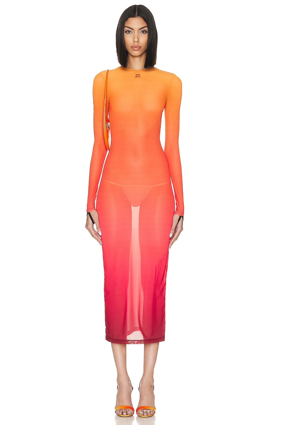 

Платье Courreges 2nd Skin In Gradient Sunset, цвет Gradient Sunset