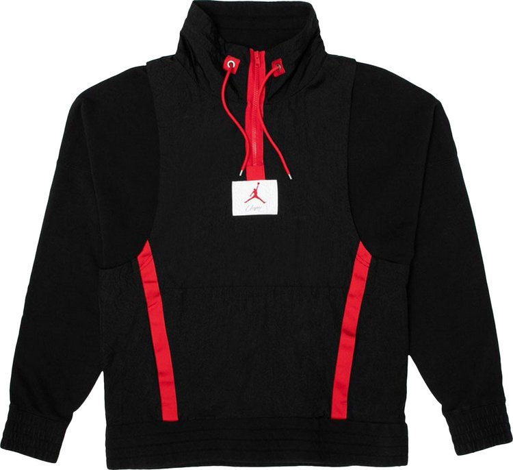 

Куртка Air Jordan x Union NRG Vault AJ Flight Half Zip Jacket 'Black', черный