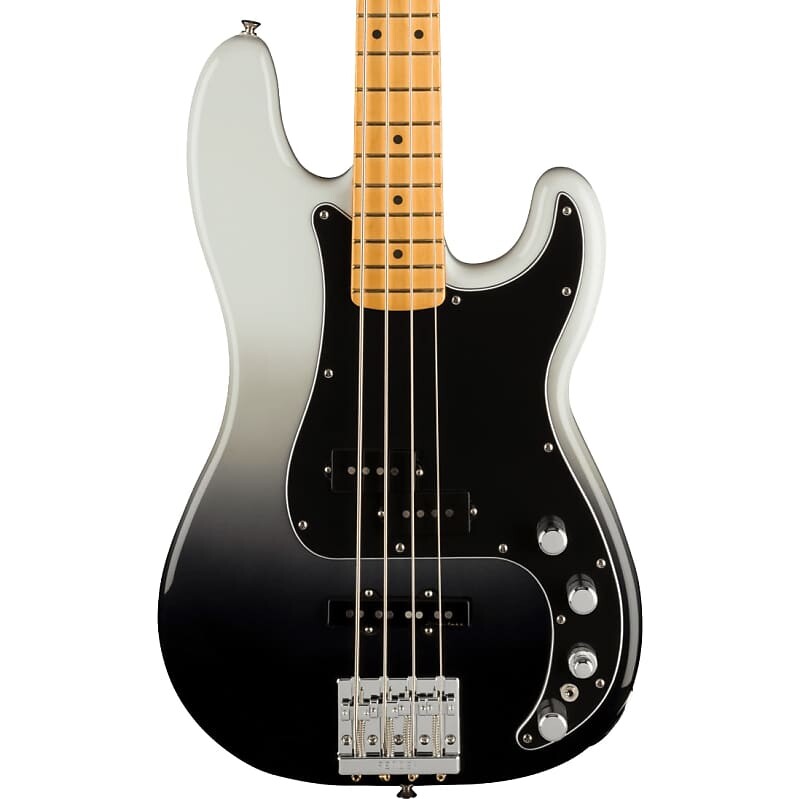 

Бас-гитара Fender Player Plus Precision Bass — кленовый гриф, серебристо-дымчатый