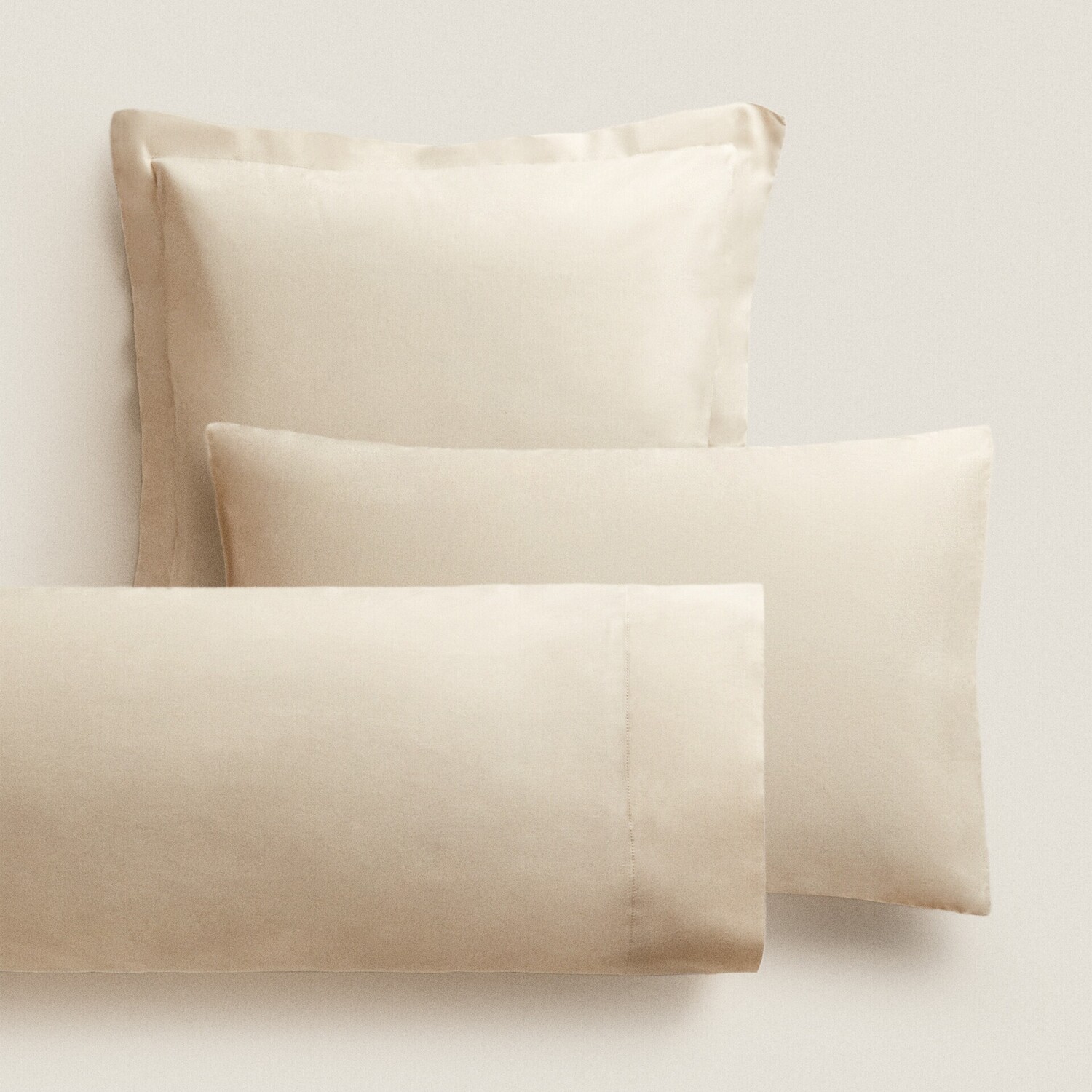 Наволочка Zara Home Cotton Percale, 180 нитей, бежевый