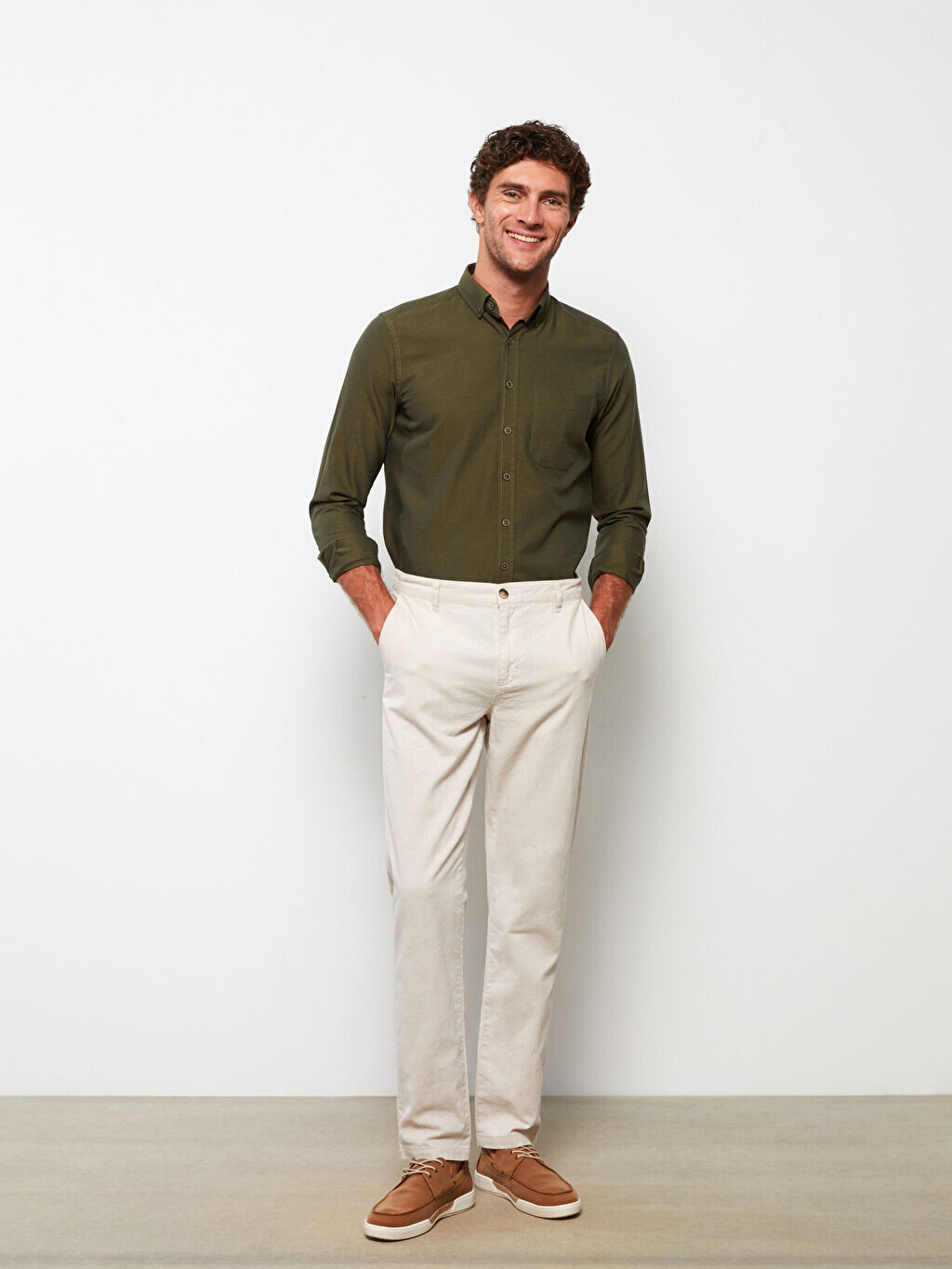 

Мужские брюки чинос Slim Fit LCWAIKIKI Classic, Серый