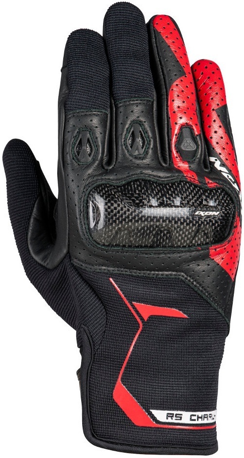 Перчатки Ixon RS Charly для мотоцикла, черно-красные