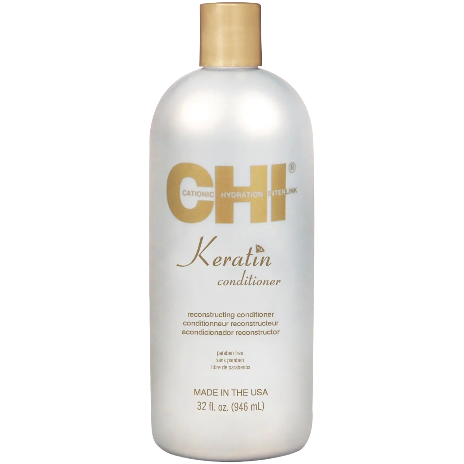 Chi Keratin регенерирующий кондиционер для волос, 946 мл chi набор для эластичности волос кондиционер 946 мл шампунь 946 мл chi наборы