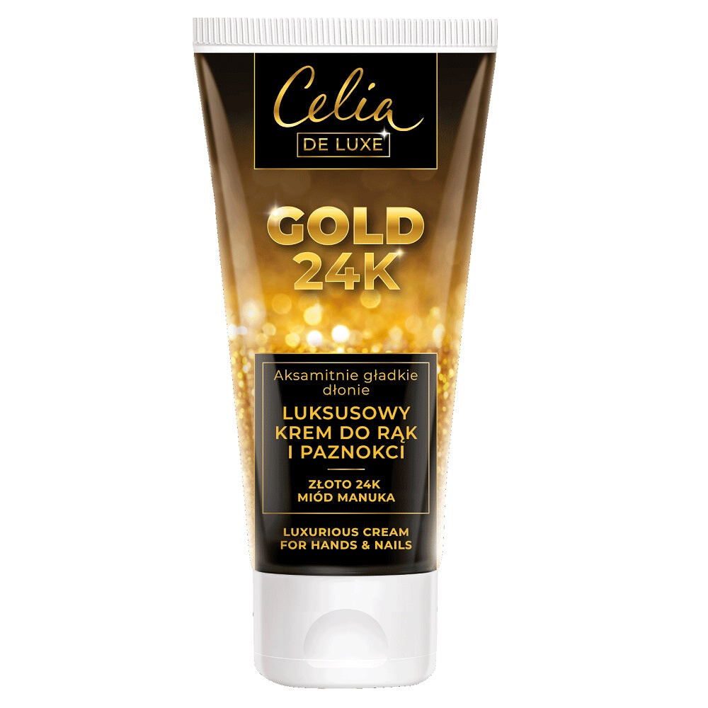 

Celia De Luxe Gold 24K роскошный крем для рук и ногтей 80мл