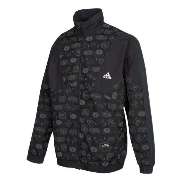 

Куртка Adidas Logo Printing Athleisure Casual Sports Black, Черный