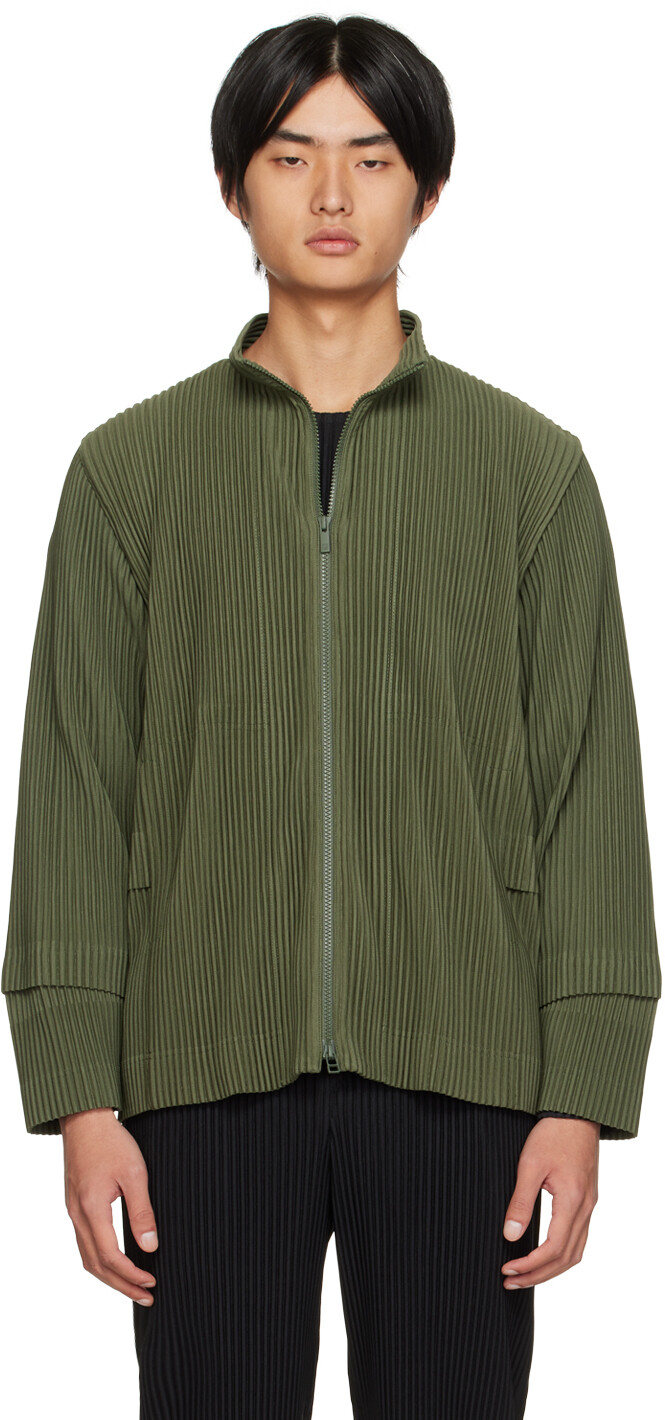 

Свитер карго цвета хаки Homme Plissé Issey Miyake