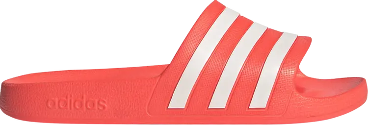 Adidas Adilette Aqua Slide Solar Red White CDEK.Shopping