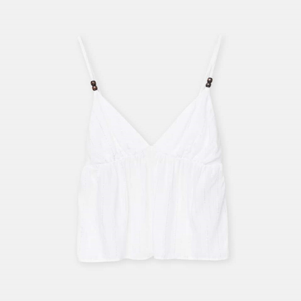 

Топ Pull&Bear Strappy, белый