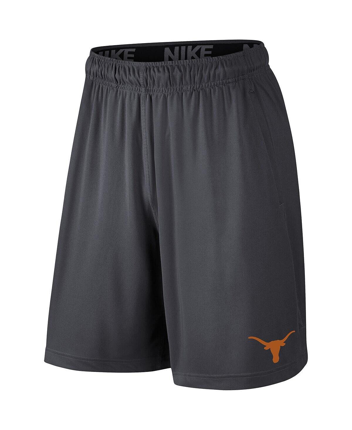 

Мужские антрацитовые спортивные шорты texas longhorns school logo fly 2.0 Nike
