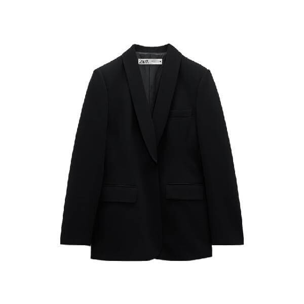 

Блейзер Zara Shawl Lapel, черный