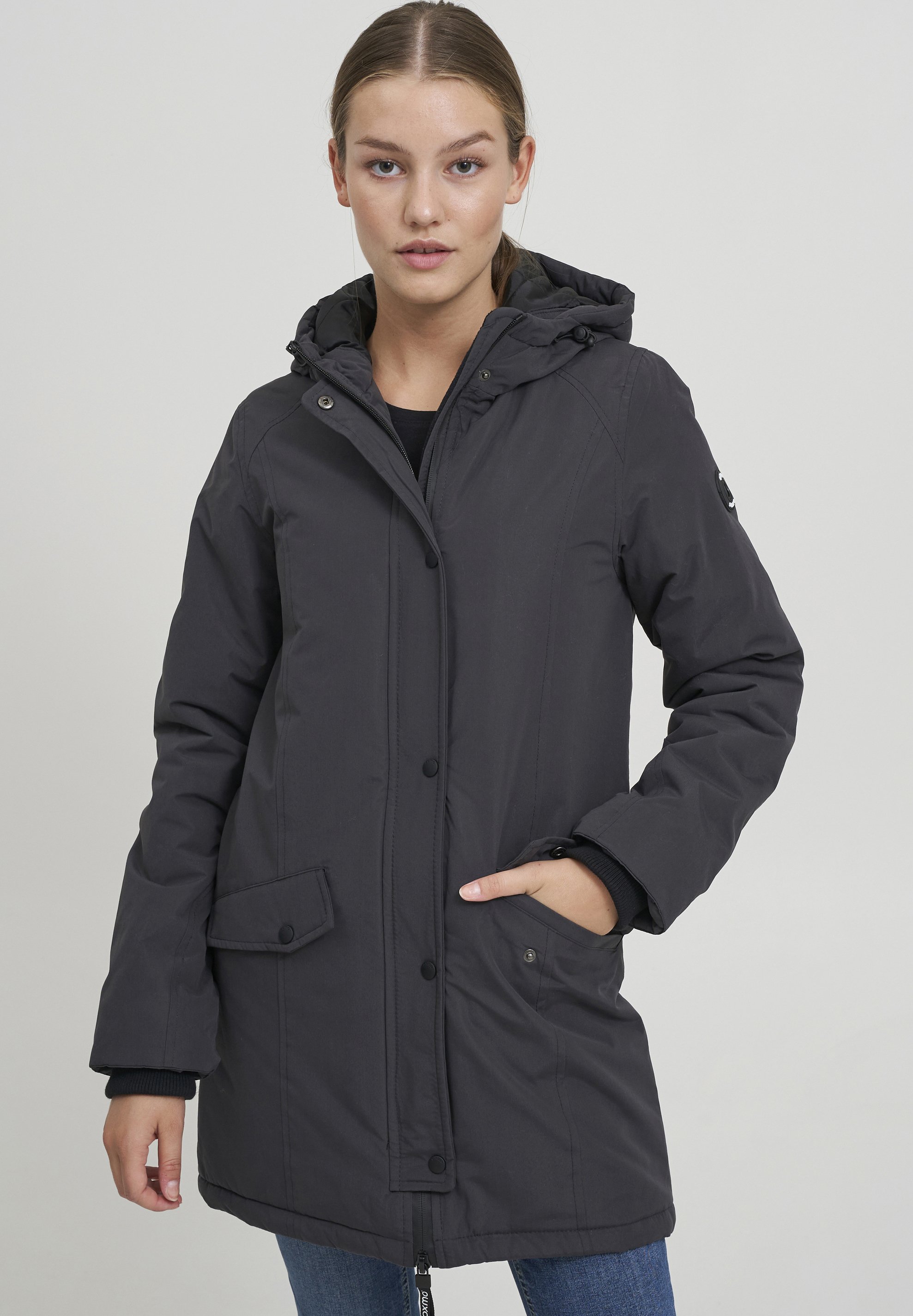 Пальто зимнее Oxmo, серый цена и фото