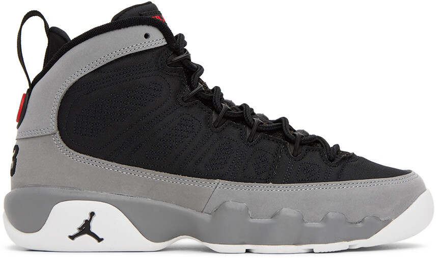 

Kids Black 9 Retro High-Top Big Kids Sneakers Nike Jordan