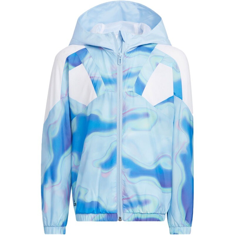 

Куртка Adidas Hooded, голубой/мультиколор