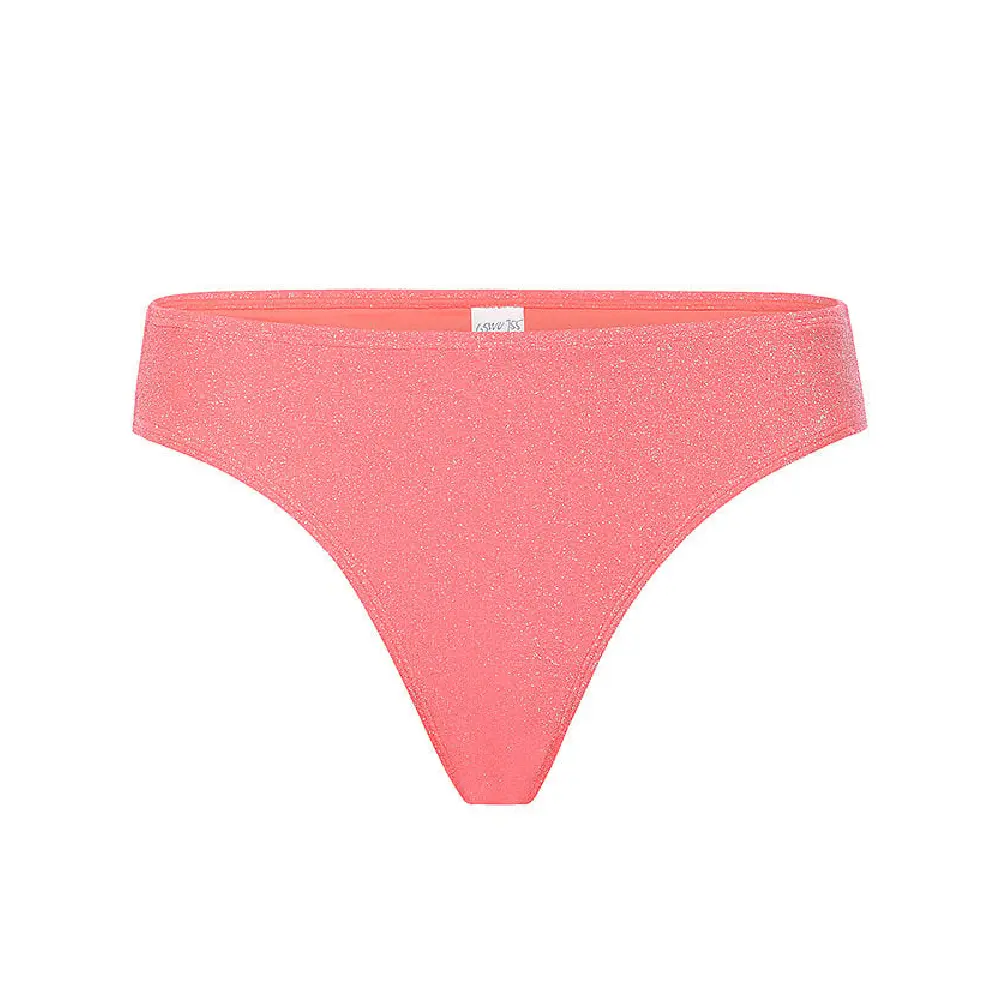 

Плавки бикини Good American Sparkle Low-Rise Brief, кораловый, Красный