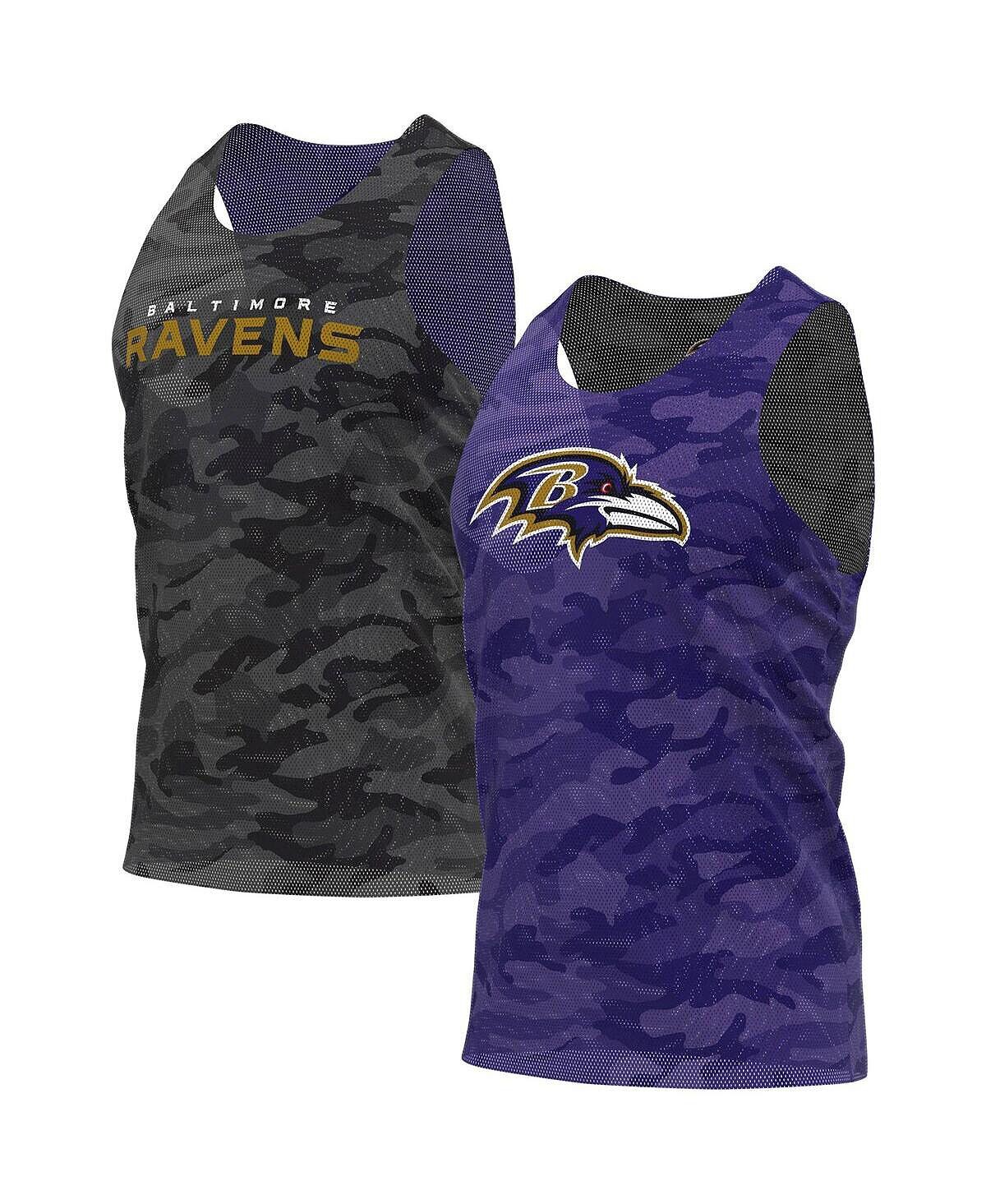 

Мужская двусторонняя сетчатая майка baltimore ravens черно-серого цвета FOCO, мульти