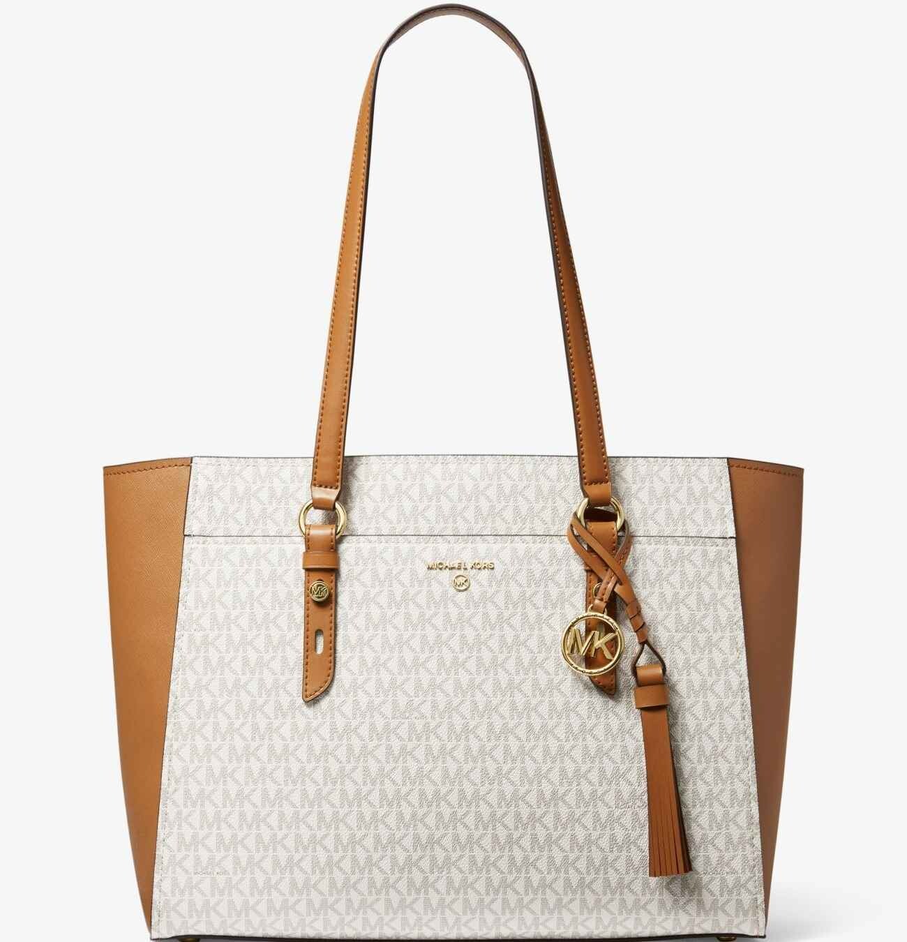 

Сумка Michael Michael Kors Sullivan large Logo, ванильный/светло-коричневый