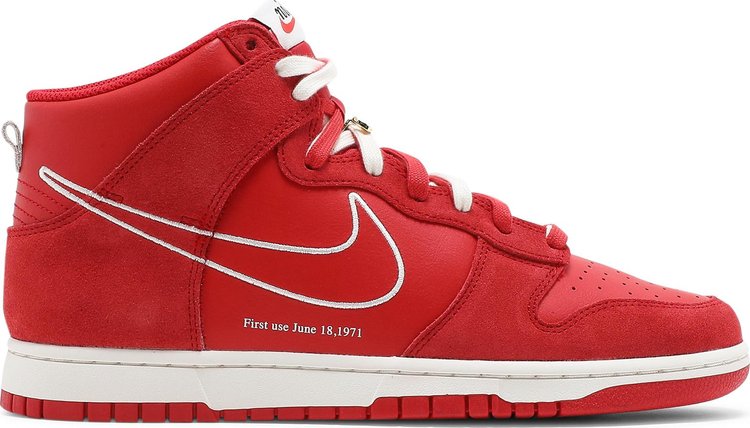 Кроссовки Nike Dunk High SE 'First Use Pack - University Red', красный - фото