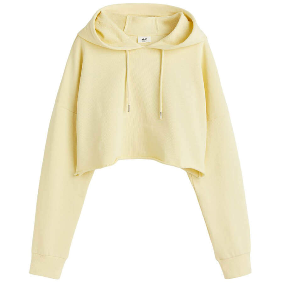 

Худи H&M Crop, желтый