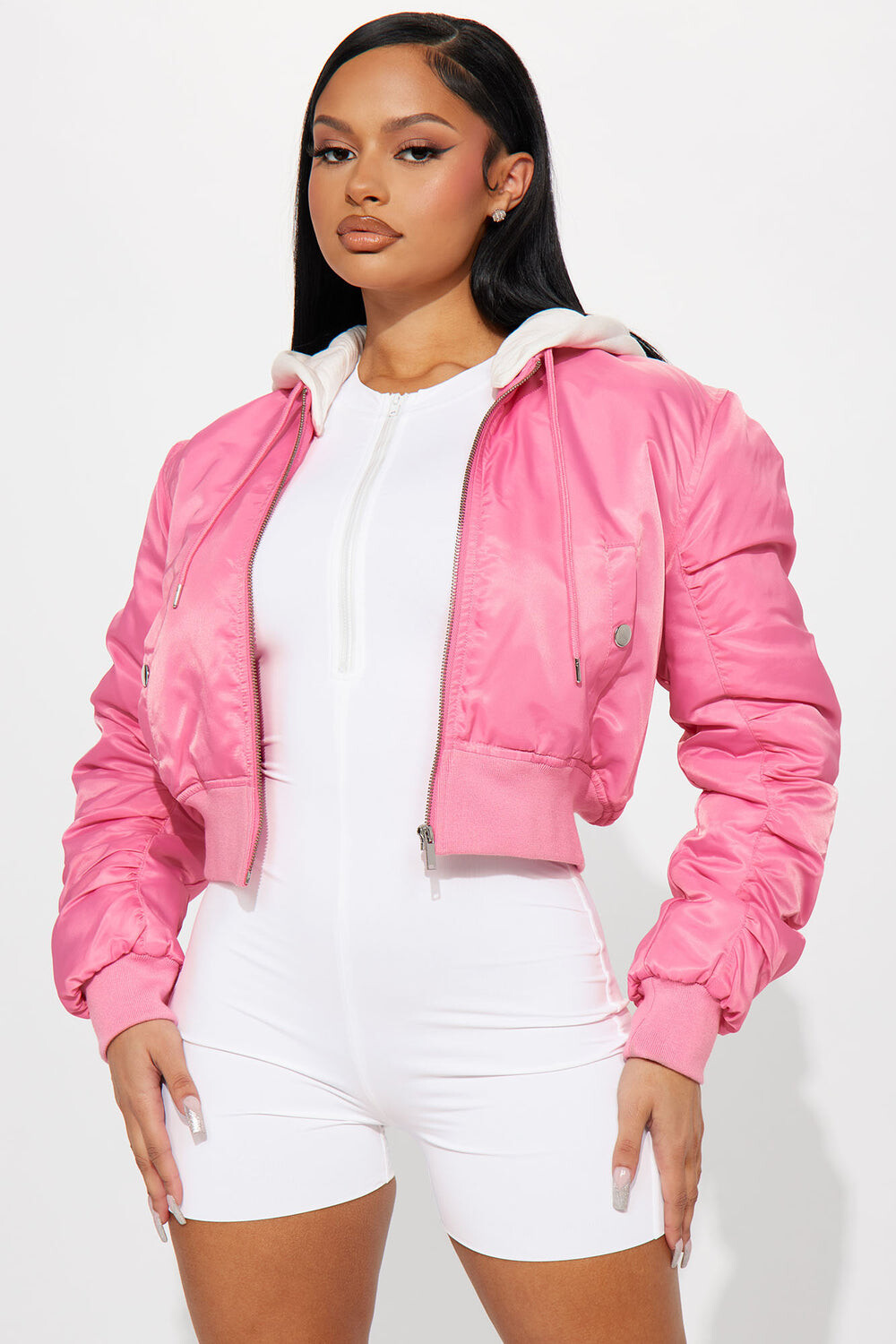 

Куртка Fashion Nova 79095, розовый
