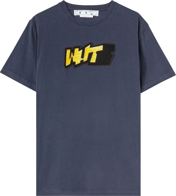 

Футболка Off-White Graff Slim Short-Sleeve Tee 'Outer Space/White', синий