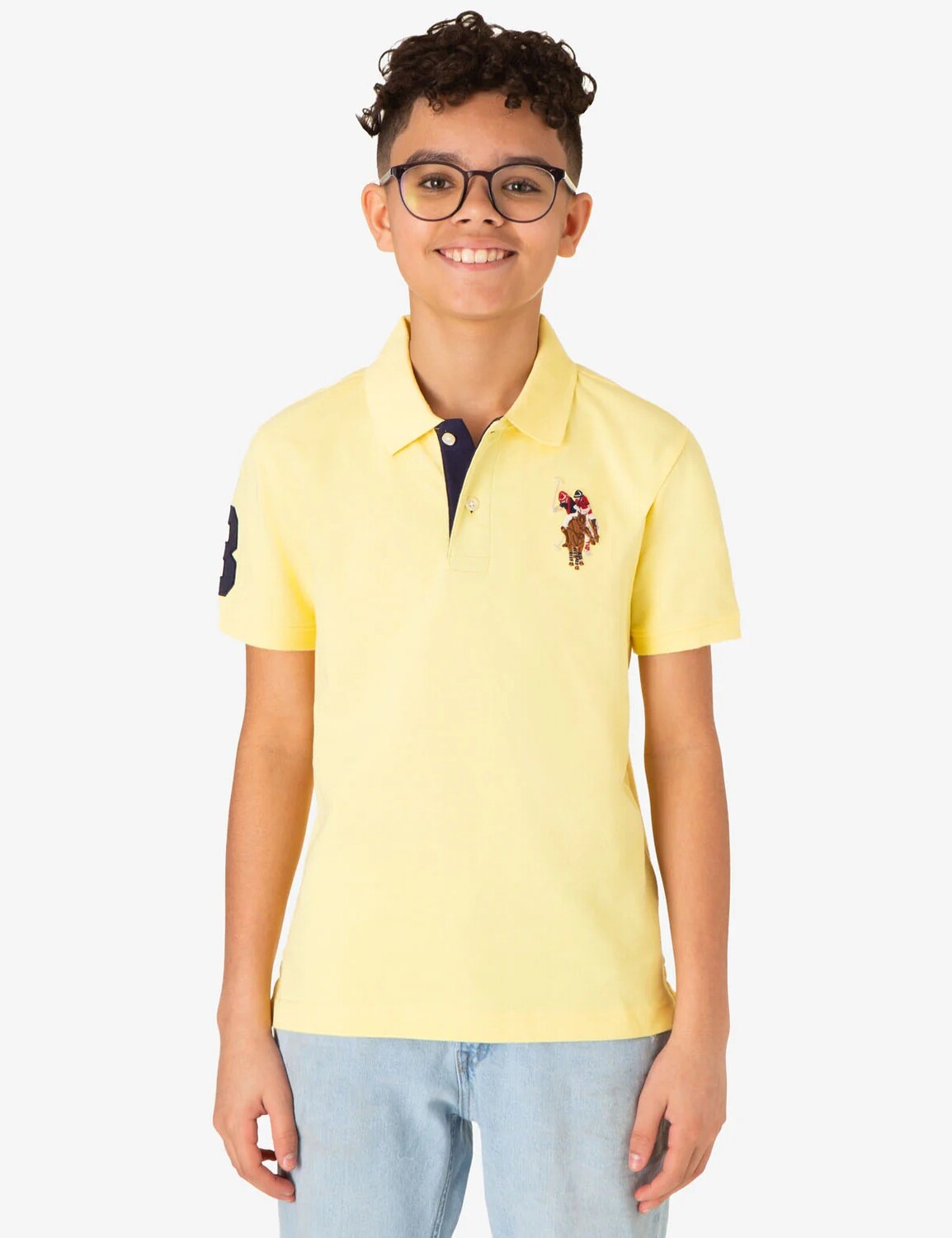 

Футболка поло U.S. Polo Assn. Boys Multi Color Logo Pique, желтый