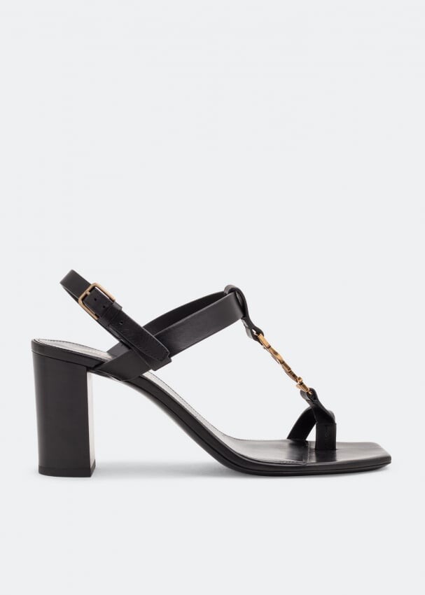 

Сандалии SAINT LAURENT Cassandra sandals, черный