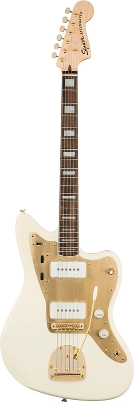 

Squier 40th Anniversary Jazzmaster, золотое издание, олимпийский белый 40th Anniversary Jazzmaster, Gold Edition