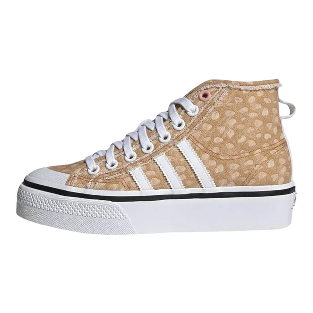 

Кеды Adidas Disney Nizza Platform Mid, коричневый