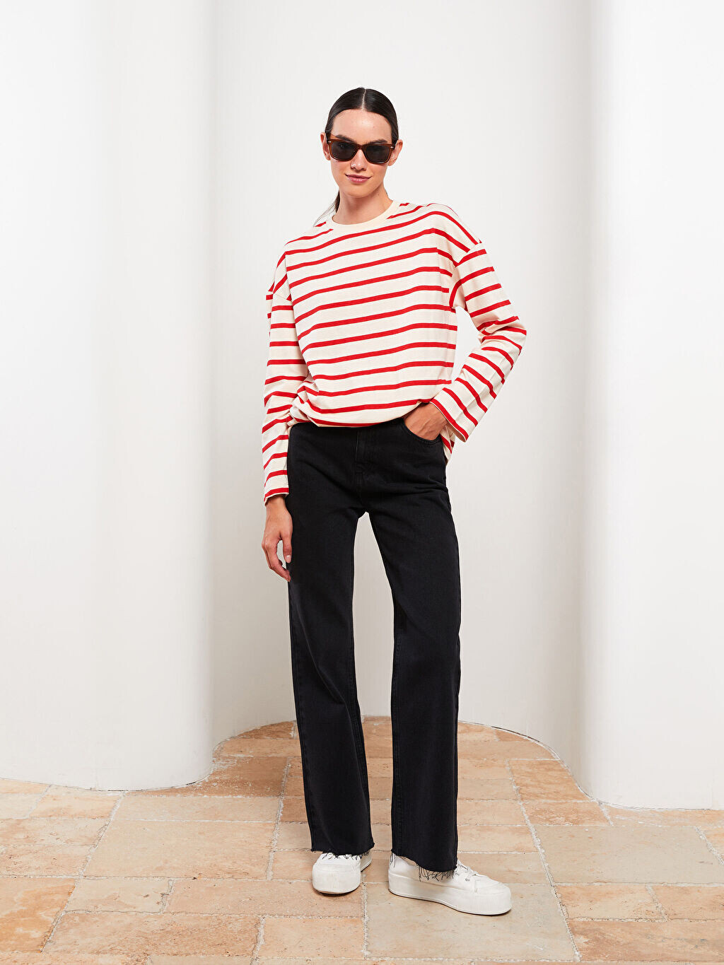

Широкие прямые женские джинсы Rodeo LCW Modest