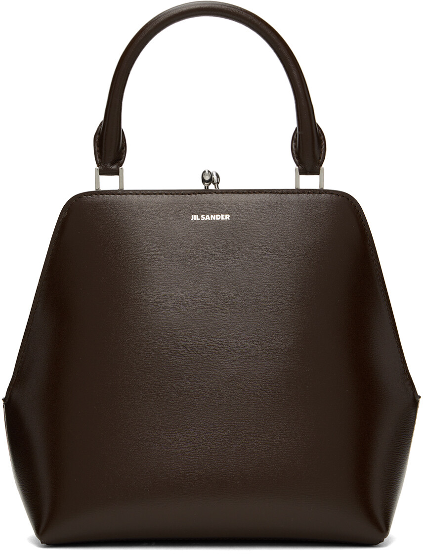 

Коричневая маленькая квадратная сумка Goji Square Jil Sander, Коричневый, Коричневая маленькая квадратная сумка Goji Square Jil Sander
