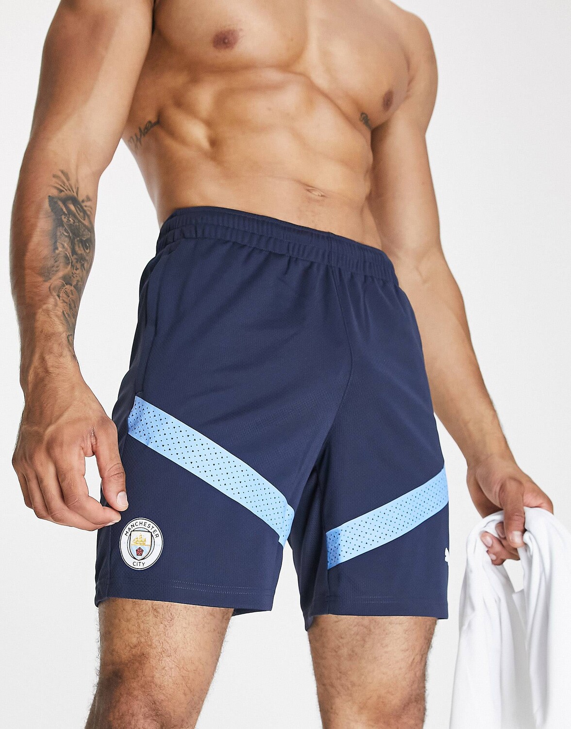 

Синие тренировочные шорты Puma Football Manchester City 2022/23