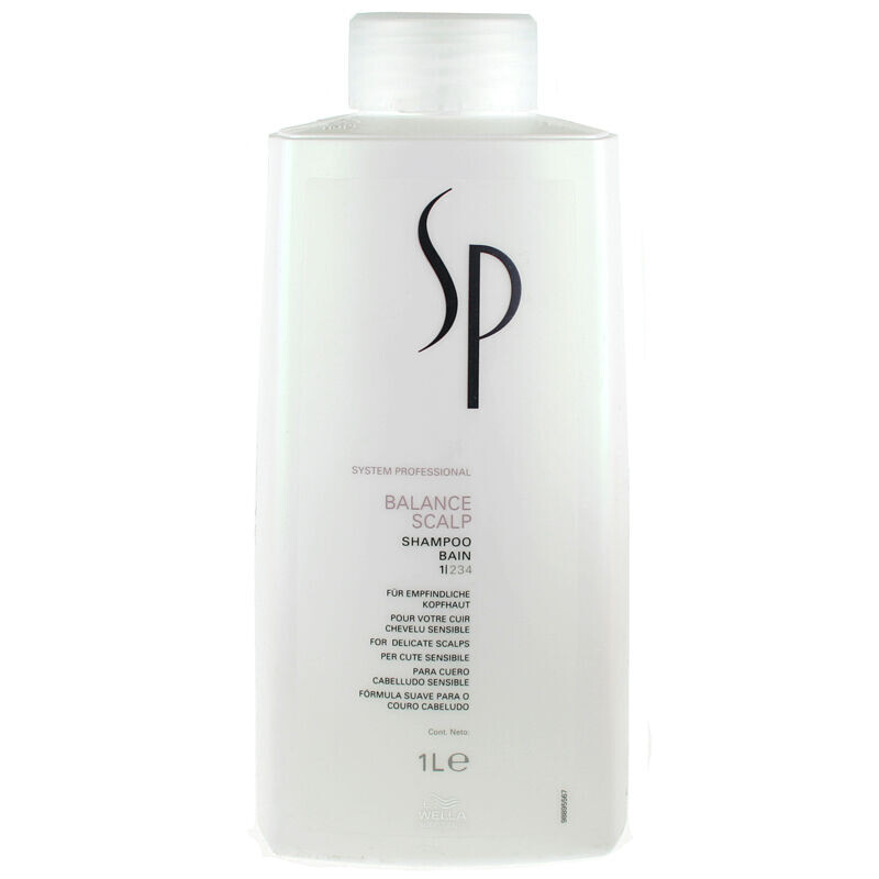 

Wella Professionals SP Balance Scalp успокаивающий шампунь для чувствительной кожи головы, 1000 мл