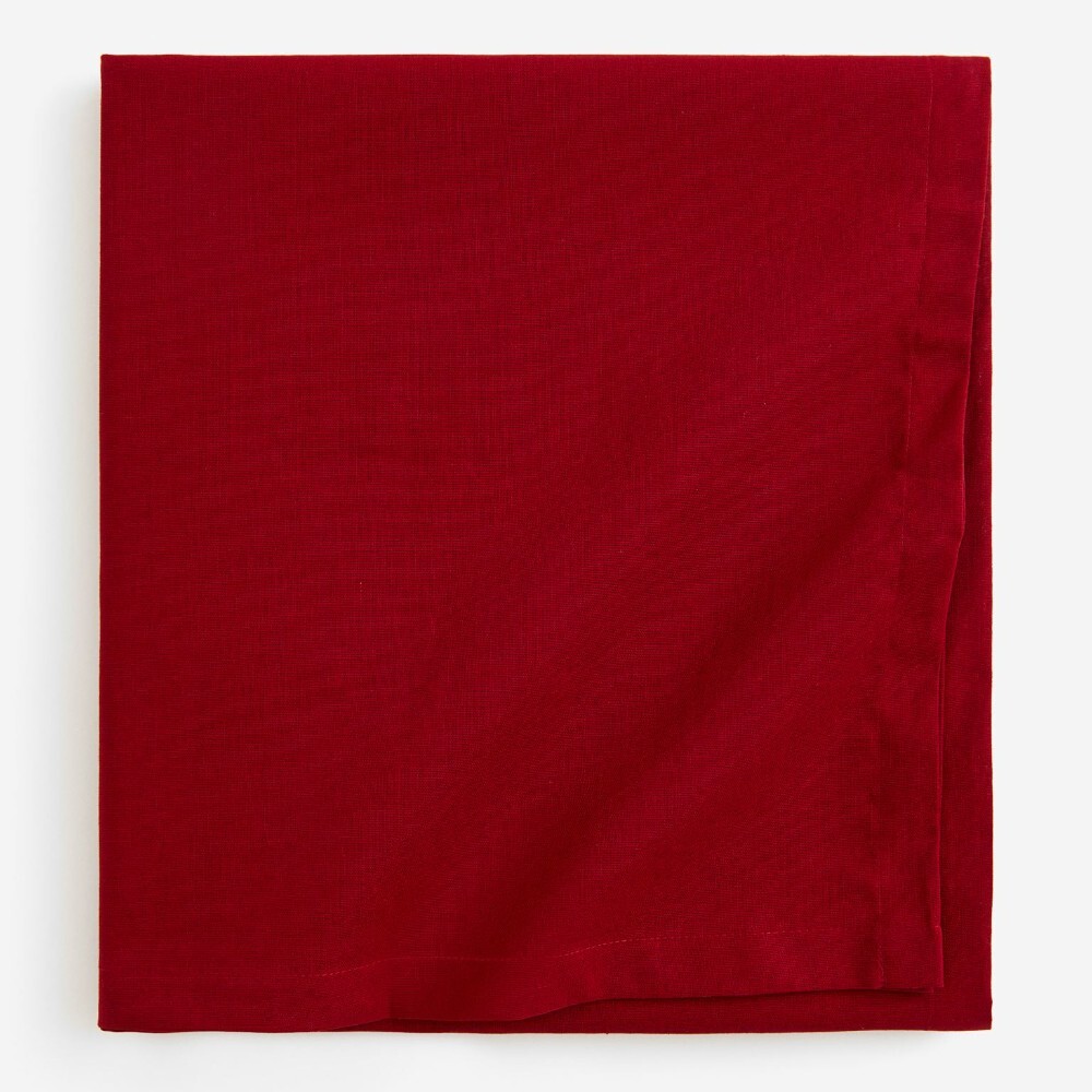 

Скатерть H&M Home Cotton, красный