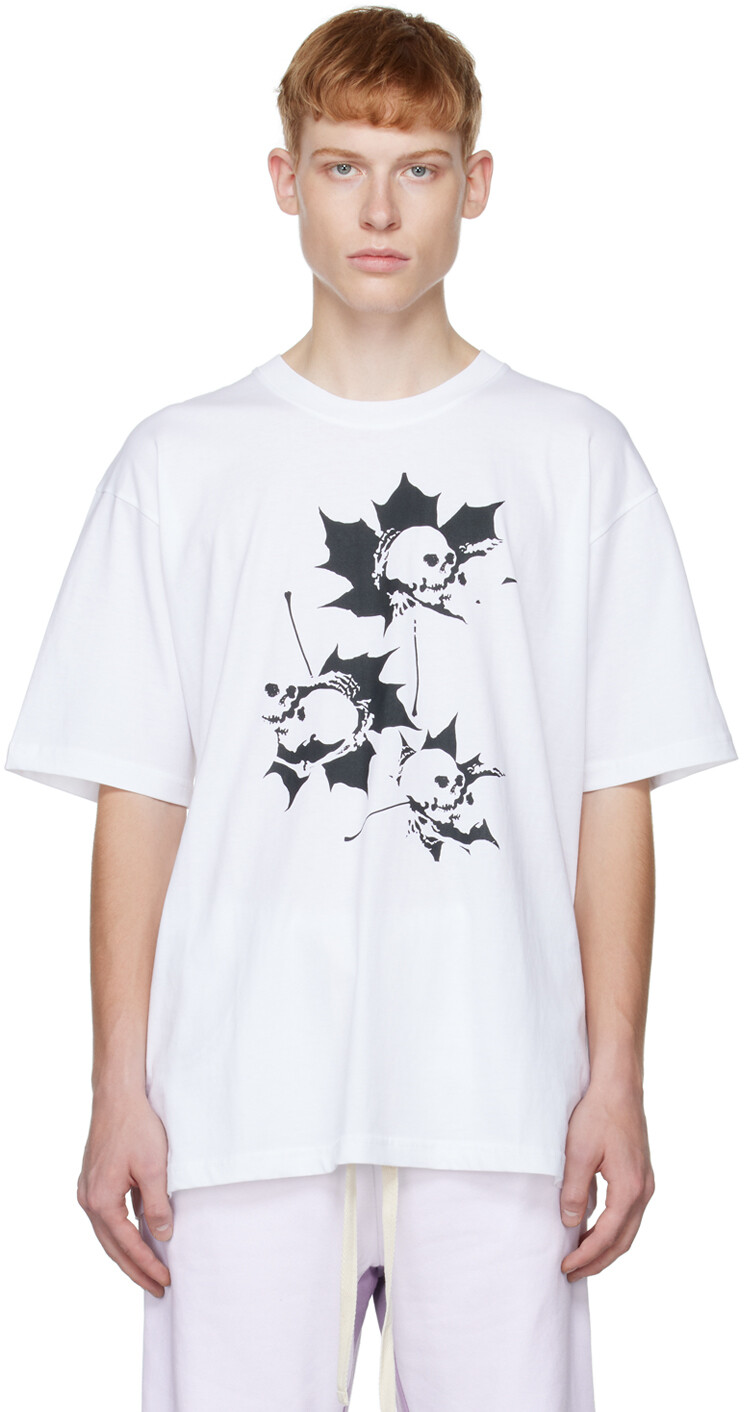 

Эксклюзивная футболка SSENSE White Skull Leaf TheOpen Product