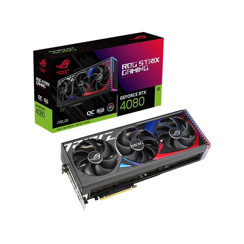 Видеокарта ASUS ROG Strix GeForce RTX 4080 OC Edition, 16 ГБ - фото