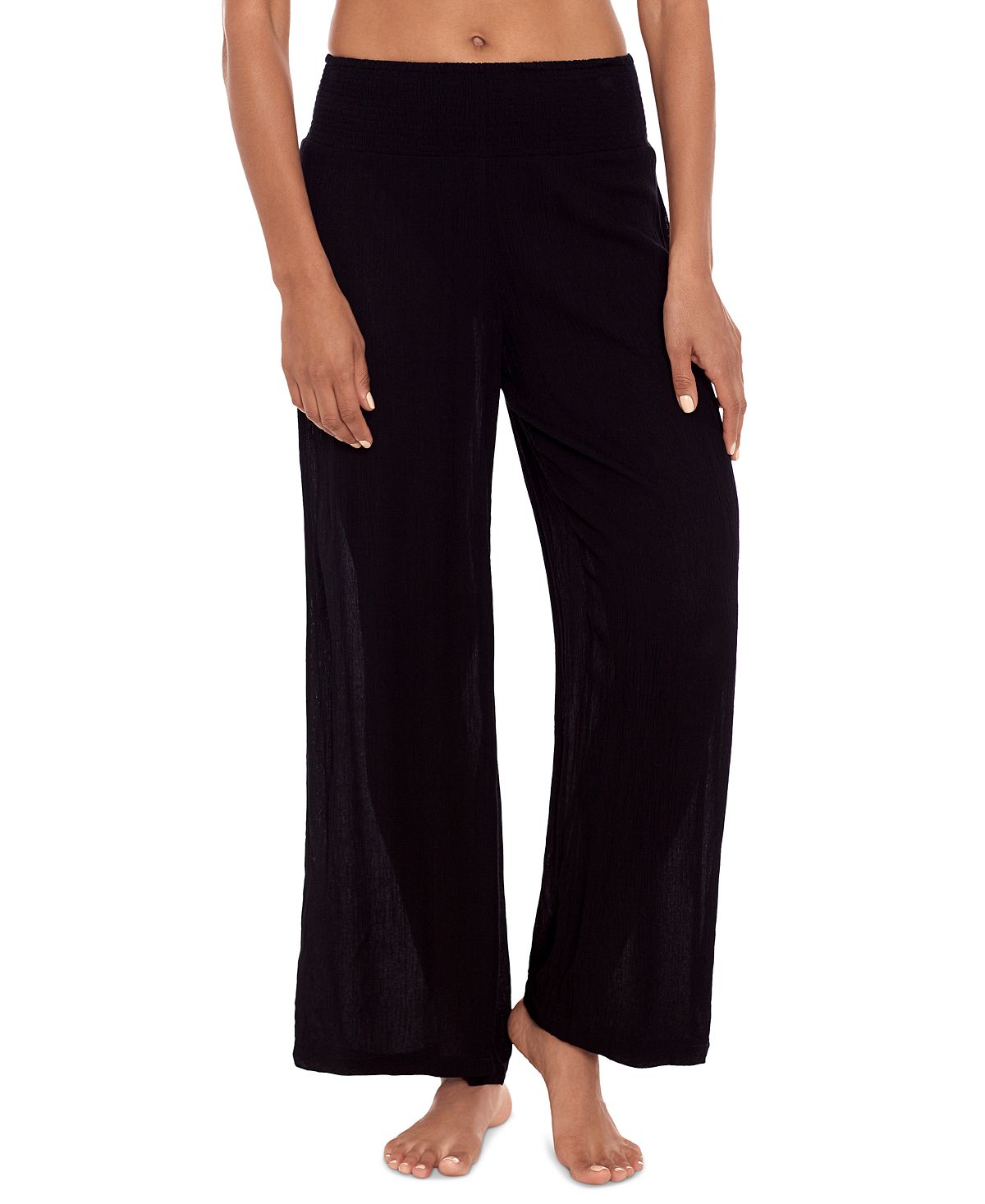 Присборенные брюки ralph lauren из вискозы Lauren Ralph Lauren, черный трикотажные широкие брюки lauren leset черный