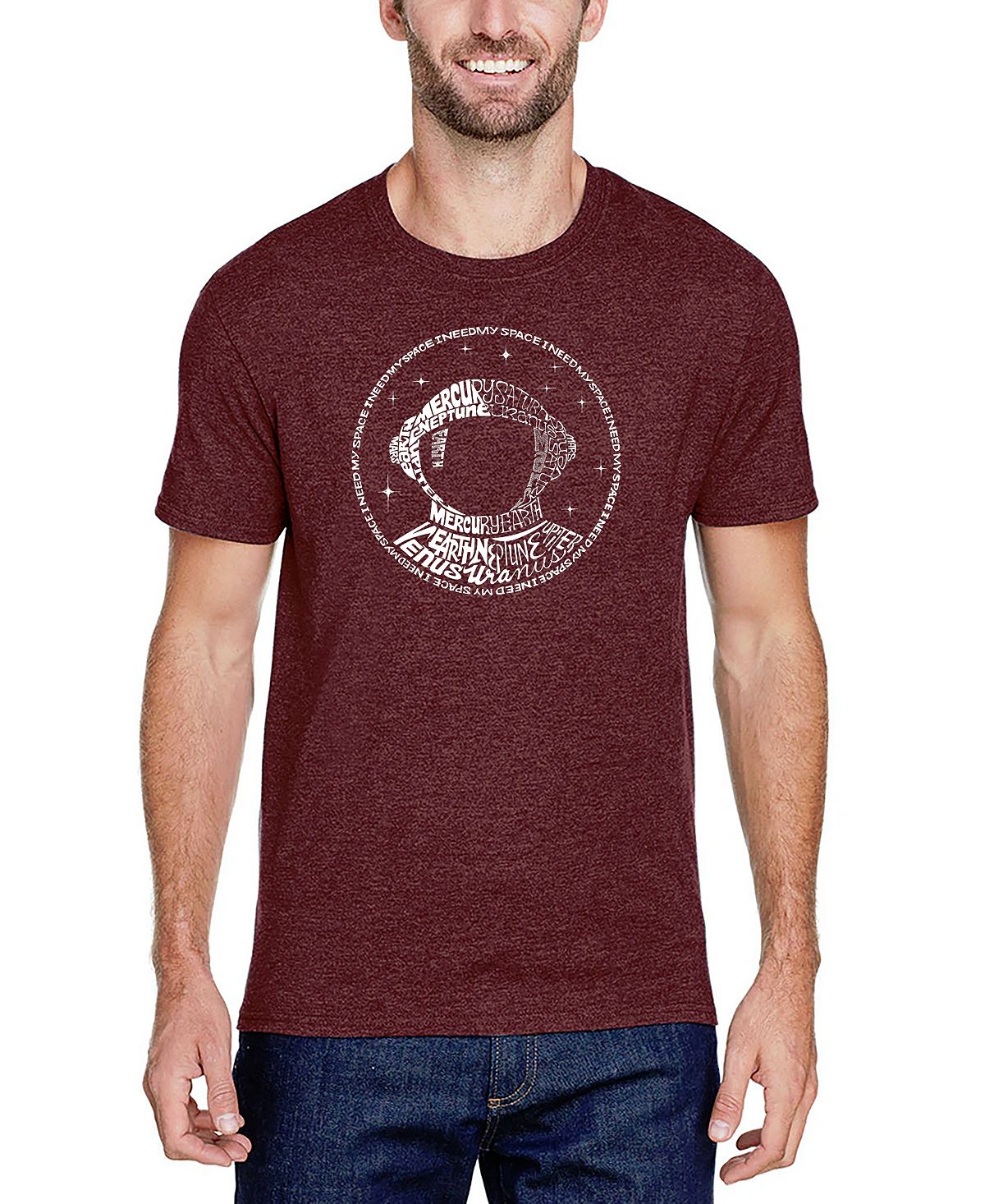 Мужская футболка премиум-класса word art i need my space astronaut LA Pop Art