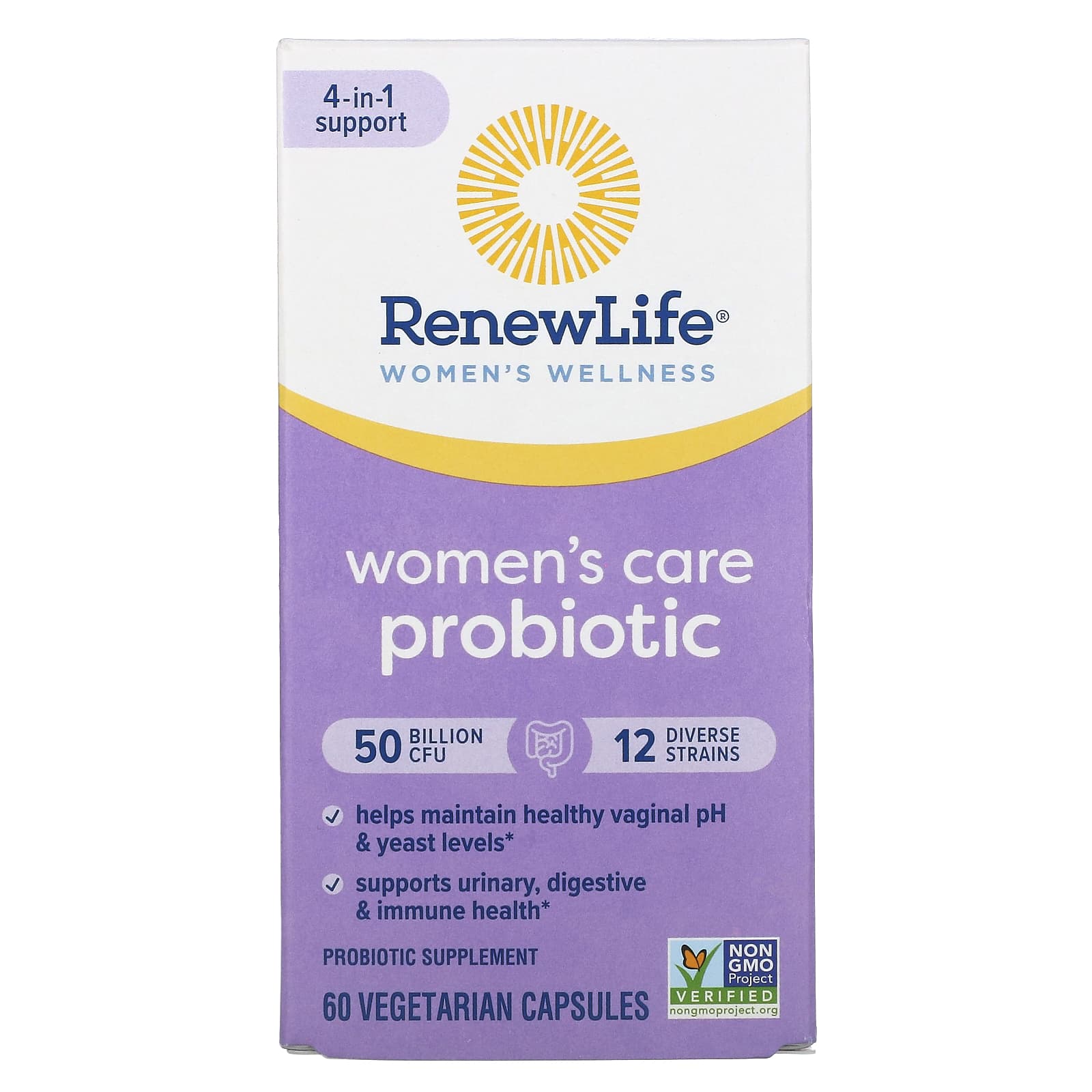 Пробиотик Renew Life для женского здоровья, 60 вегетарианских капсул renew life пробиотики поддержка здорового веса 60 вегетарианских капсул