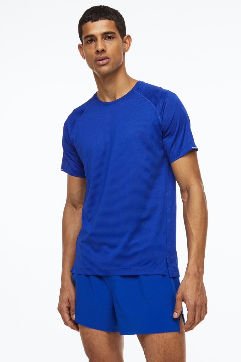 

Беговая футболка DryMove H&M, ярко-голубой