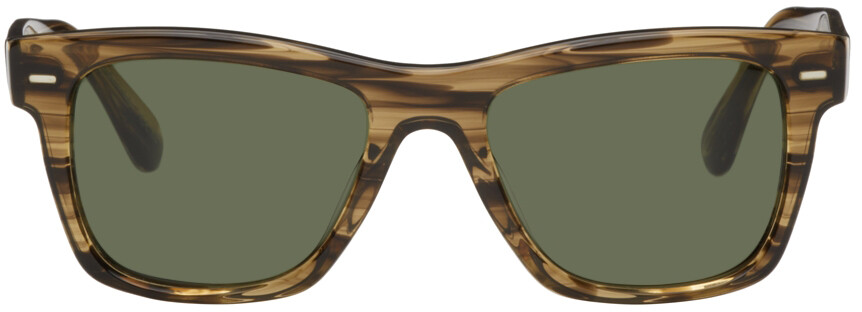 

Коричневые солнцезащитные очки Oliver Peoples Edition 'Oliver Sun' Brunello Cucinelli