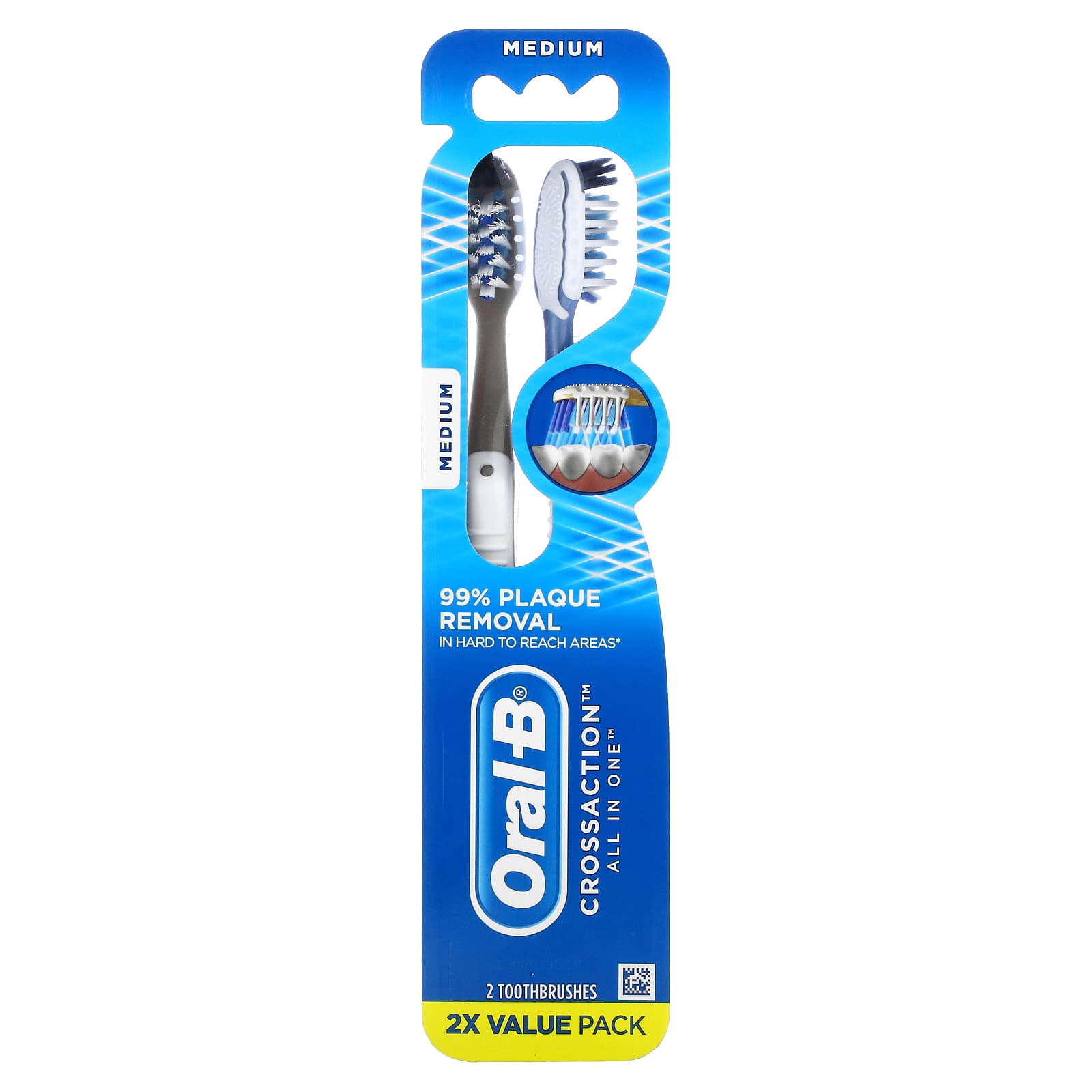 Зубные Щетки Oral-B CrossAction All In One, 2 штуки - фото